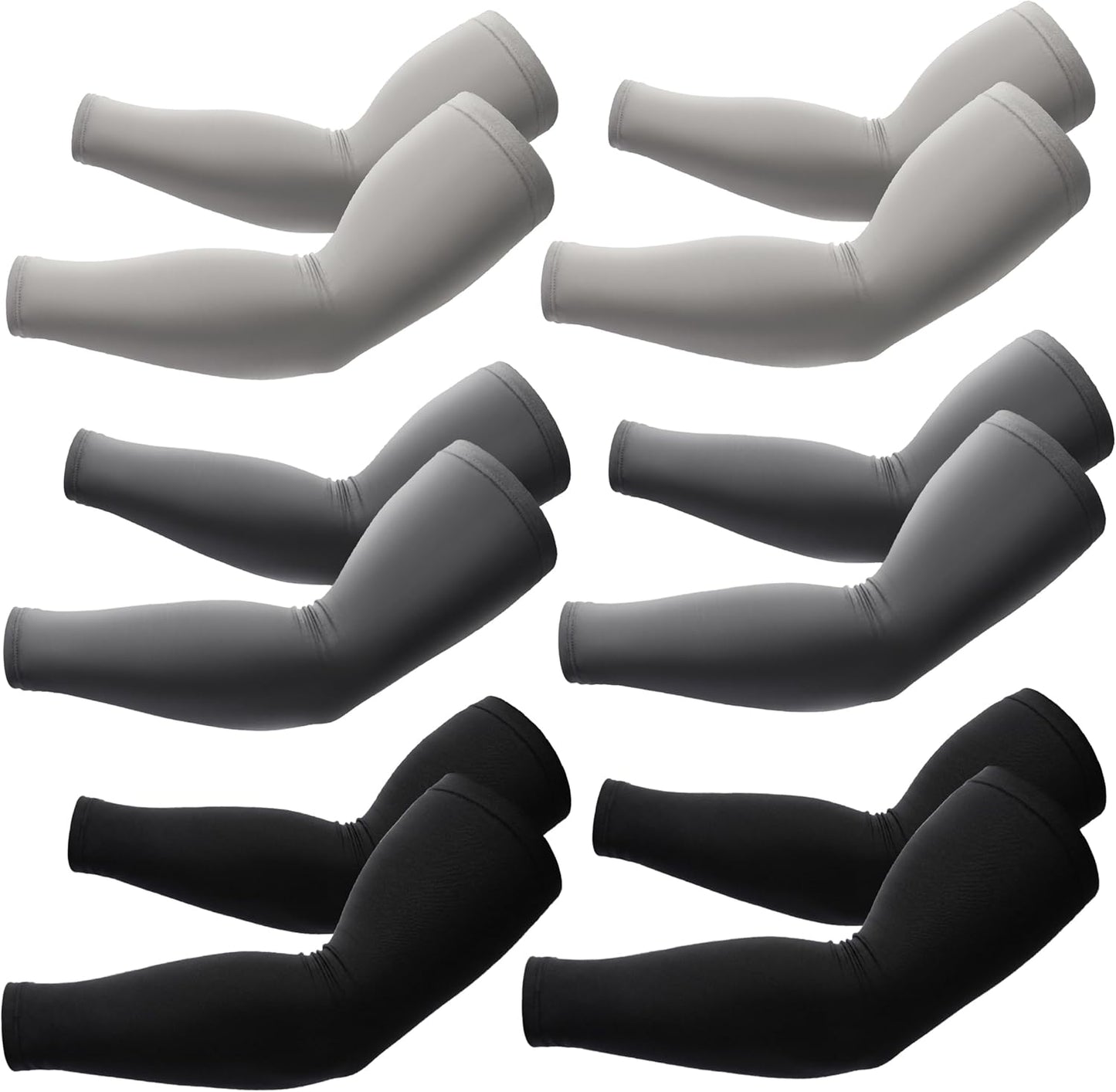BHYTAKI Cooling Compression Arm Sleeves for Men Women,UPF50 UV Sun Protection Sleeves for Work Sport Tattoo Cover Up
