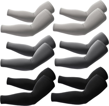 BHYTAKI Cooling Compression Arm Sleeves for Men Women,UPF50 UV Sun Protection Sleeves for Work Sport Tattoo Cover Up