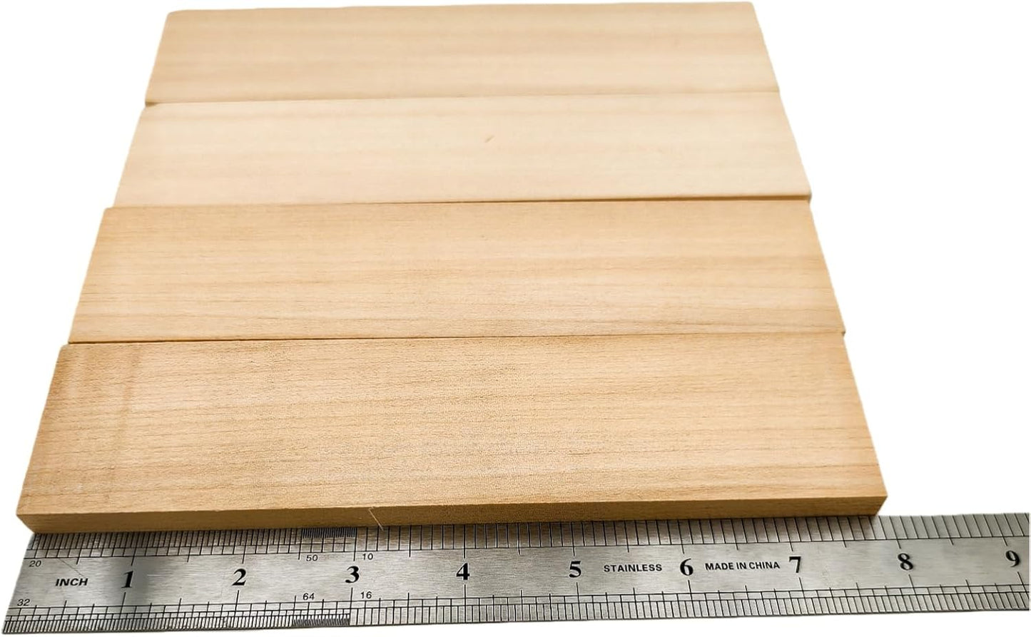 Unfinished Basswood Blocks for Crafts, Wood Craft Panels for Art, Engraving, Painting, DIY Projects, Chip Carving, Fretwork (7.87 x 3.93 x 0.78 in)