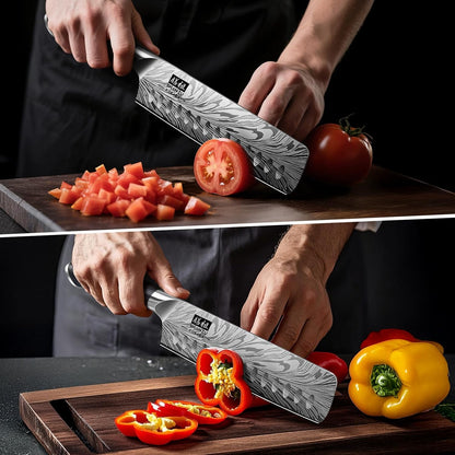 SHAN ZU Chef Knife in Powder Steel, Japanese Kitchen Knife 8 Inch, Ultra Sharp Chef's Knives, High Carbon Japanese Knives with Ergonomic Pakkawood Handle Professional Utility Knives for Meat Vegetable