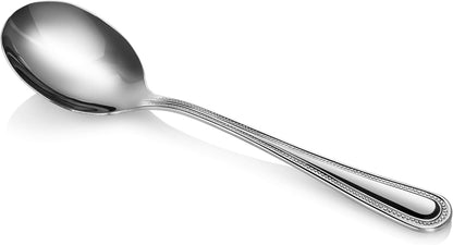 New Star Foodservice 58505 Bead Pattern 18/0 Stainless Steel, Oyster Fork 6-Inch Set of 12