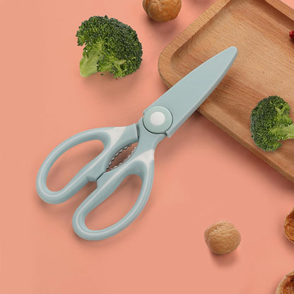 NileHome Kitchen Scissors, Stainless Steel Scissors All Purpose Heavy Duty, Kitchen Scissors for Food Dishwasher Safe, Kitchen Shears for Kitchen Meat Chicken Fish Poultry Herb Bread (Blue)