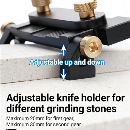 Fixed Angle Whetstone Set – Whetstone Set with Polishing Stone & Grinding Frame | Adjustable Sharpener for Kitchen Knives, Woodworking Chisels & Carving Tools