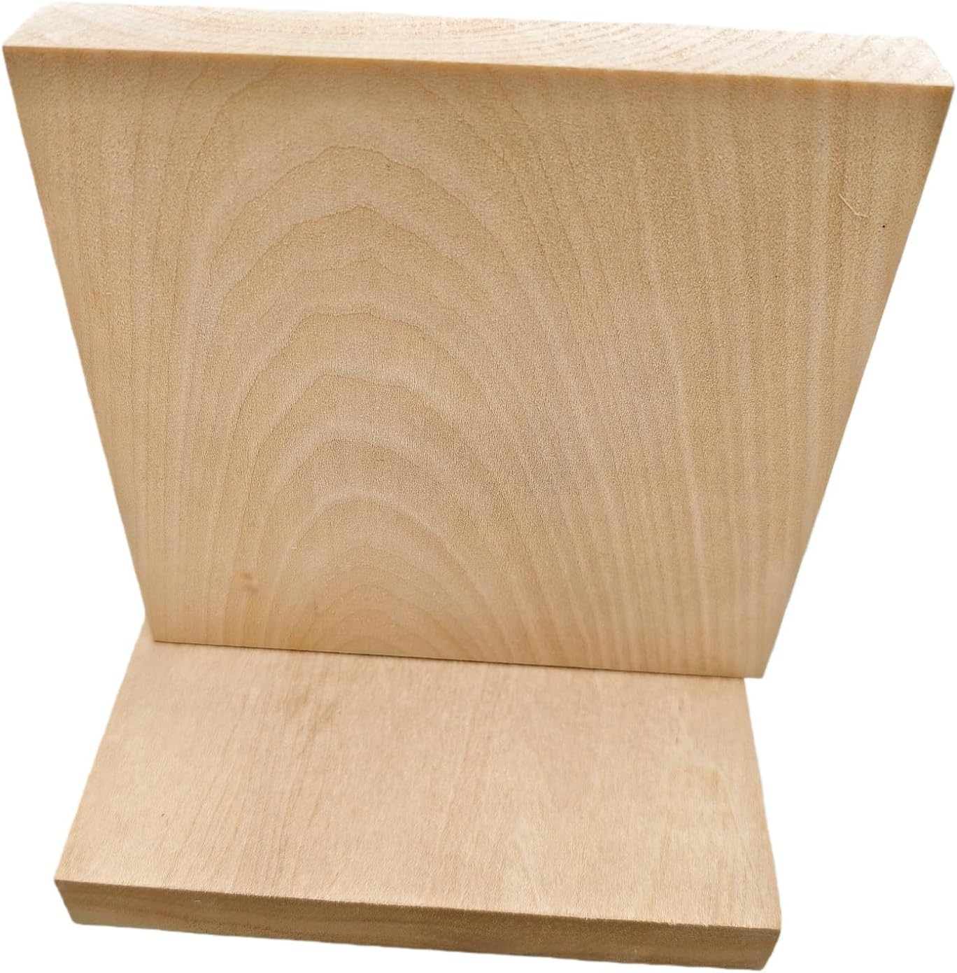 Unfinished Basswood Blocks for Crafts, Wood Craft Panels for Art, Engraving, Painting, DIY Projects, Chip Carving, Fretwork (7.87 x 3.93 x 0.78 in)