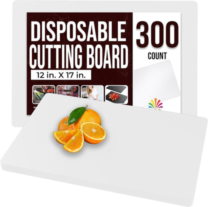 Crown Display Disposable Cutting Boards for Kitchen 15 Count Black Cutting Board 10 Inch X 13.5 Inch Flexible Cutting Boards For Kitchen ~ Patent Pending ~ Recyclable Disposable Cutting Board Sheets