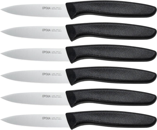 Paring Knife Fruit Knife Set (6 Pieces), Ultra Sharp Stainless Steel Vegetable and Fruit Knife with PP Plastic Ergonomic Handle for Cutting Fruits and Vegetables- Colorful