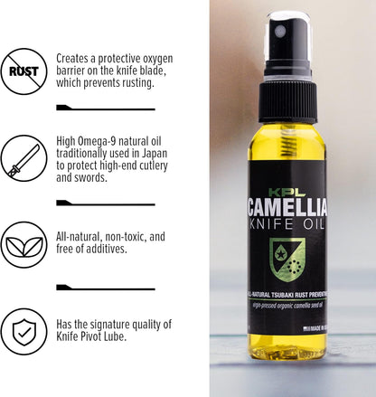 Knife Pivot Lube – Knife Shield Corrosion Preventive – Food Safe Rust Protection & Water Based Cleanser – 4 fl oz