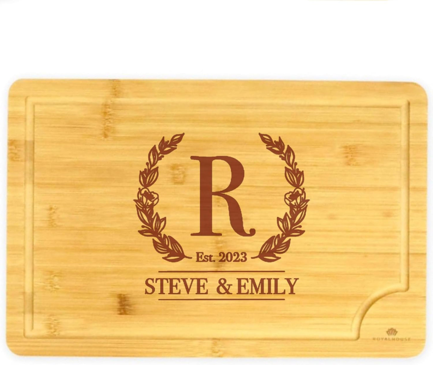 Large Cutting Board, 15x10x0.5 Bamboo Cutting Boards for Kitchen with Juice Groove and Kitchen Chopping Board for Meat Cheese board Heavy Duty Serving Tray,
