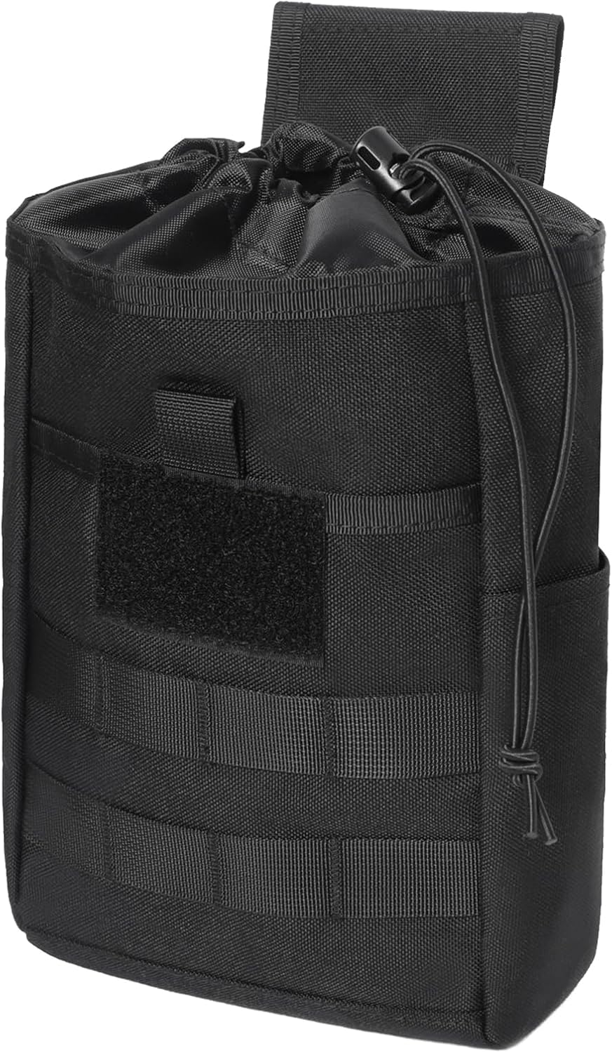 Azarxis Tactical Mini Belt Pouches, Multi-Purpose Small Battery Case Compact Utility EDC Card Slot Holder Waist Bags Military Molle Pack Sundries Storage Pack