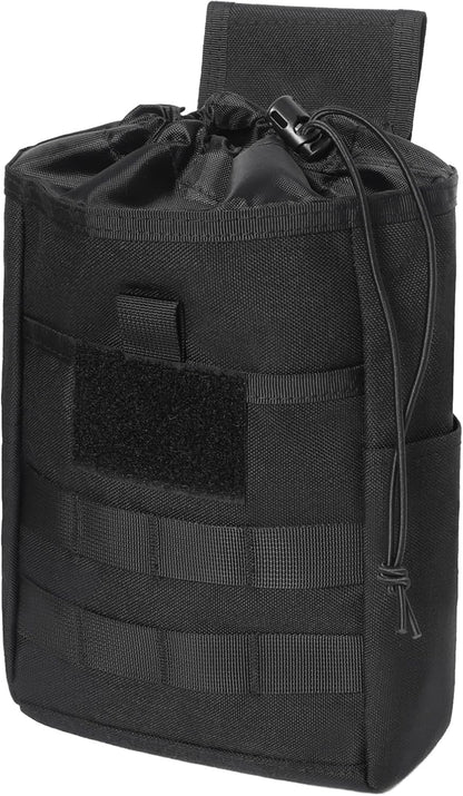Azarxis Tactical Mini Belt Pouches, Multi-Purpose Small Battery Case Compact Utility EDC Card Slot Holder Waist Bags Military Molle Pack Sundries Storage Pack