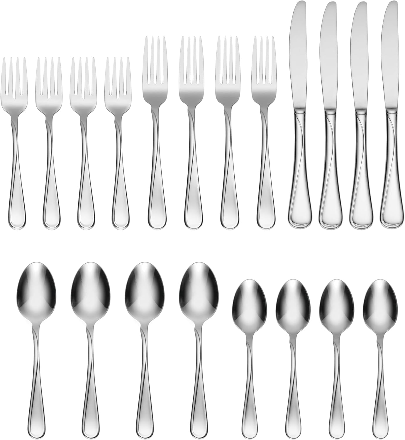 Oneida Flight Steak Knives, Set of 4, Silver