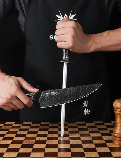 3.5 Inch Paring Knife - Fruit and Vegetable Peeling Knives, Black Damascus Steel with Ergonomic Handle - MIAO Series