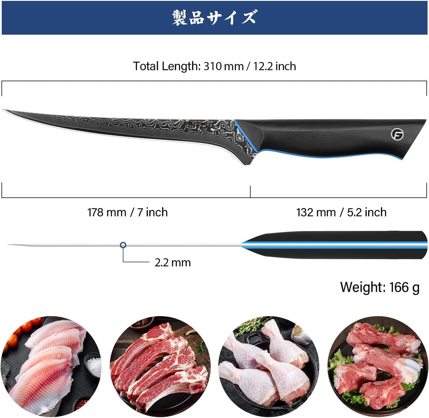 3PCS Kitchen Knife Set, Ultra Sharpe Chef Knife Set Forged of 67-Layer Japanese Damascus Steel, Premium Knives Set Professional Sharp Knives Set with G10 Handle