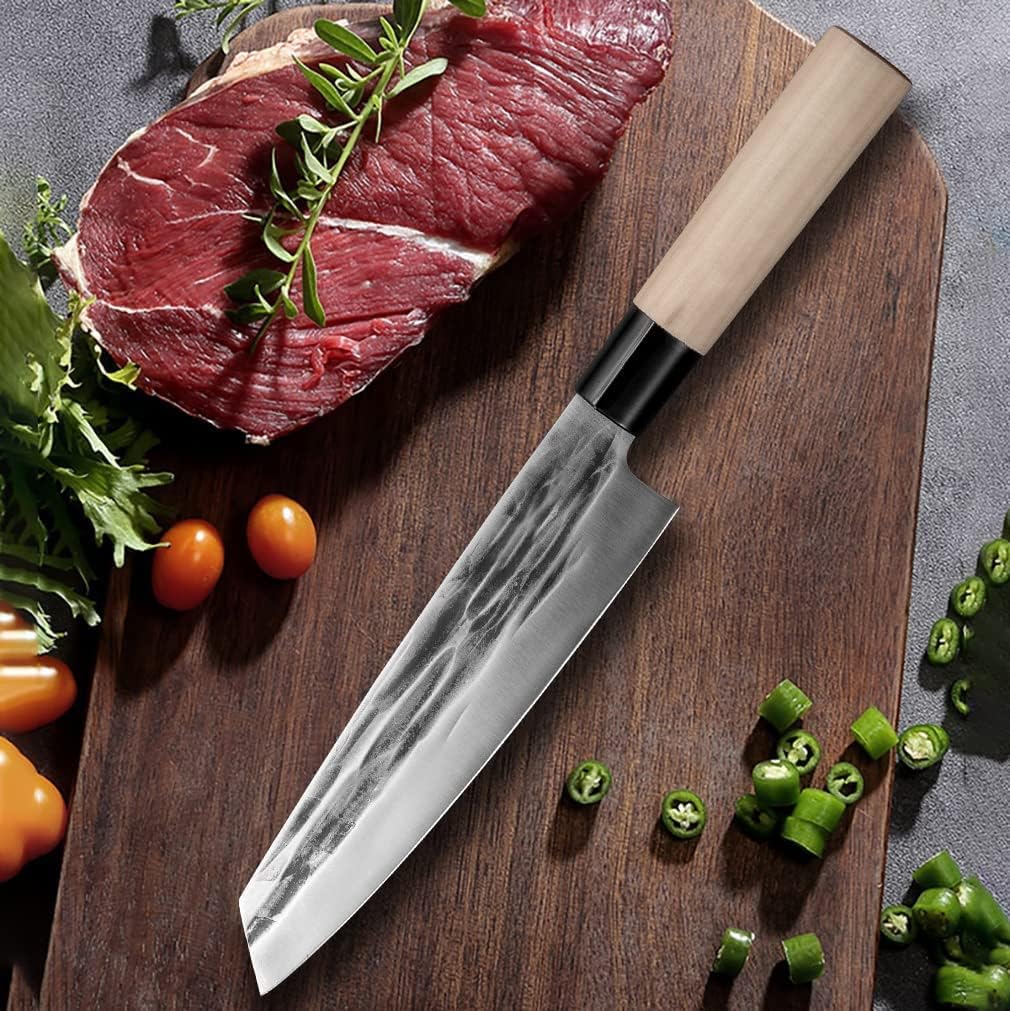 Waterboss,Japanese Sushi Chef Knife Salmon Knife Slicer Razor Sharp Sashimi Watermelon Knives, 5Cr15mov Stainless Steel Sashimi Yanagiba Knife, Maple Handle, 11.8inch (300mm)