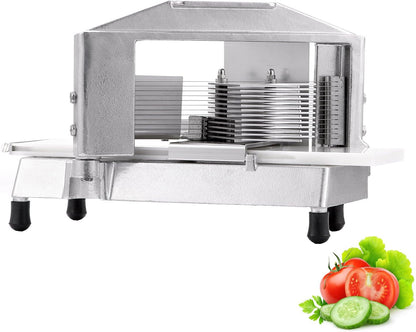 VEVOR Commercial Tomato Slicer 3/16 inch Heavy Duty Tomato Slicer Tomato Cutter with Built-in Cutting Board for Restaurant or Home Use (3/16 inch)