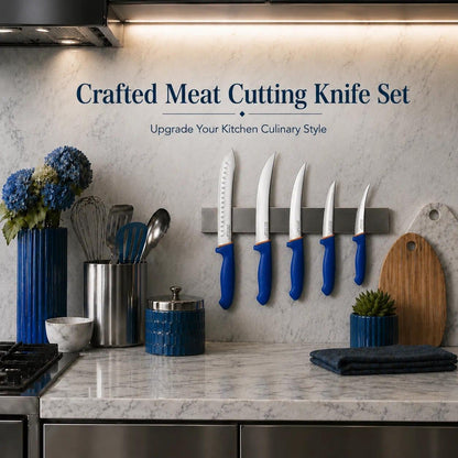 DRAGON RIOT 3 Pcs Butcher Knife Set, Stainless Steel Boning & Carving Knives, Sharp Kitchen Cutlery for Meat Cutting Trimming, Perfect for Home Kitchen, Outdoor Camping BBQ & Holiday Gift