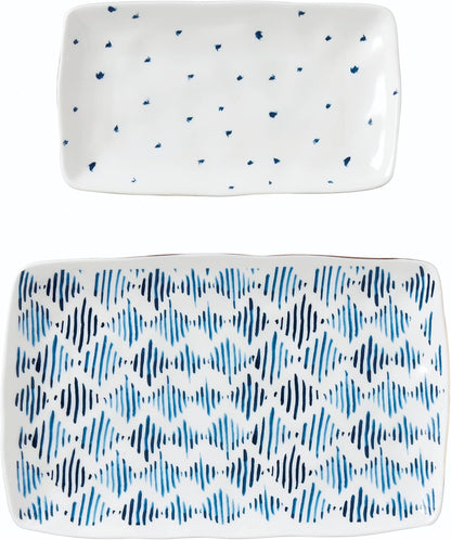 Lenox 895698 Blue Bay 2-Piece Glass Cutting Board Set