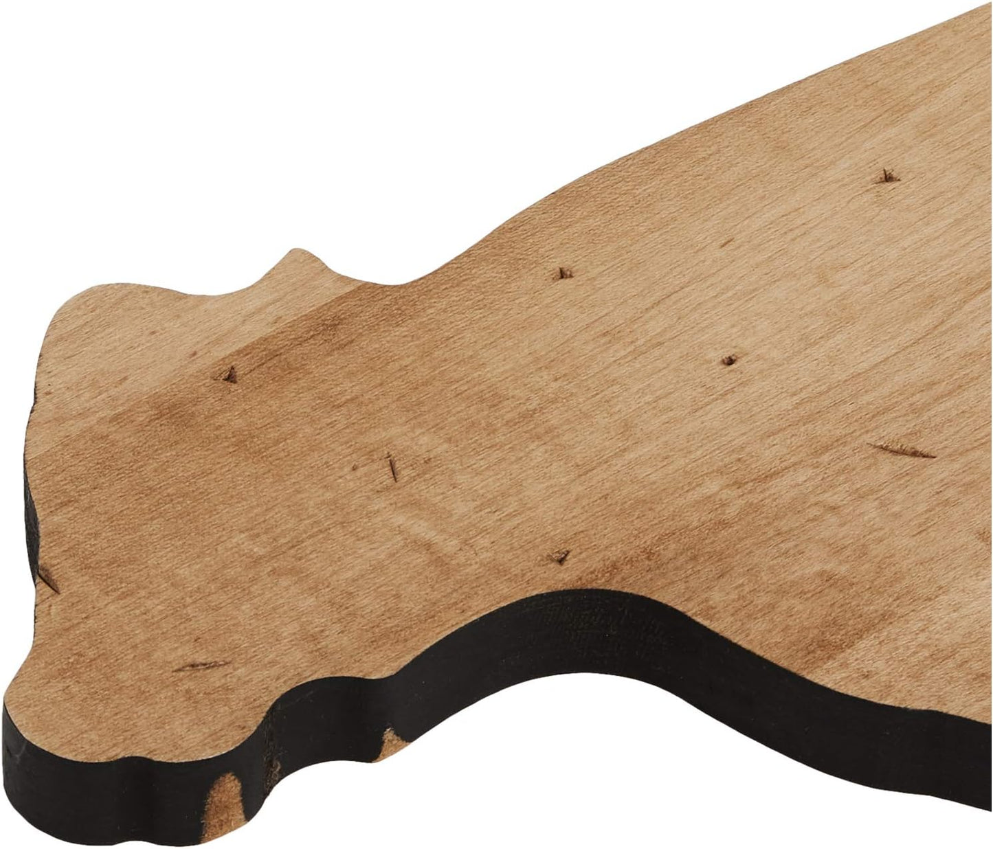 J.K. Adams 14-Inch-by-9-Inch Maple Wood Cutting Board, Pig-Shaped