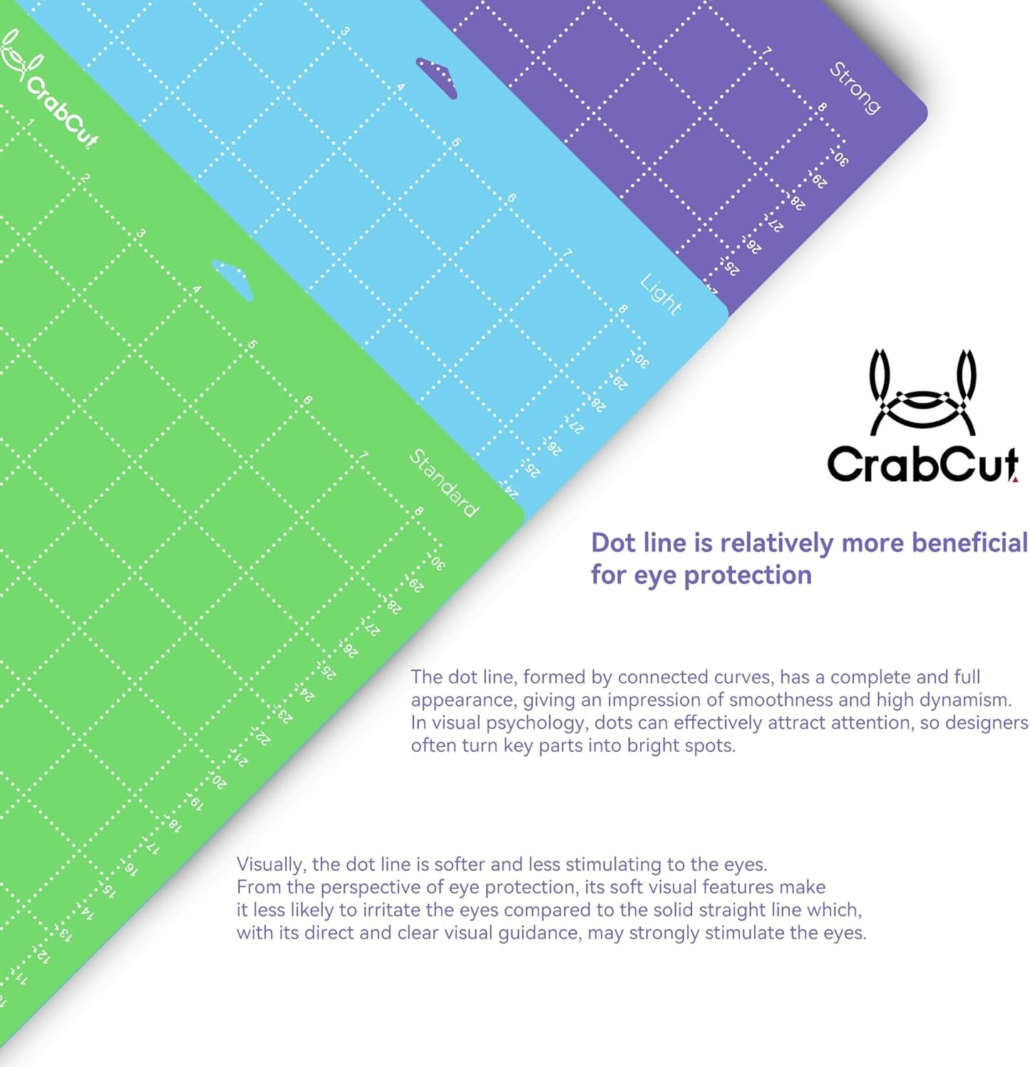 Cutting Mats for Cricut Joy Xtra: 4 Mats 8.5x12 Inch Standard Adhesive Dot Design for Eye Care Green StandardGrip Sticky Washable and Reusable Replacement Cut Mat for Cricut Joy Extra