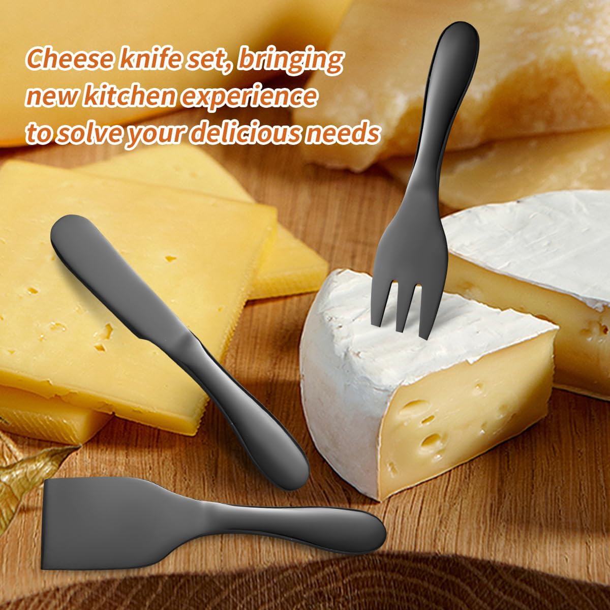 Copper Cheese Knives Set 7 Pieces Stainless Steel Kitchenware Utensils Gadgets 7 Pieces Cheese Knife,Cheese Spreader,Cheese Forks,Cheese Slicer,Cheese Cutter,Butter Knife