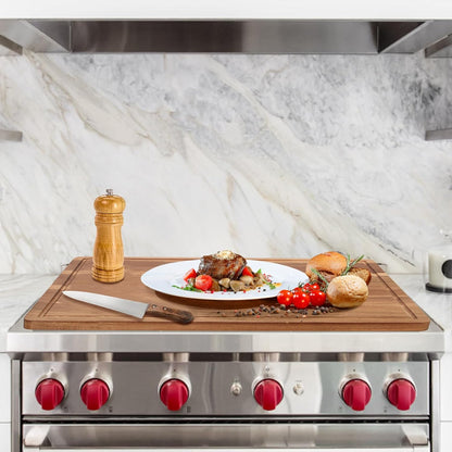 Solid Acacia Wood Cutting Boards for Kitchen Decor Wooden Charcuterie Board Meat Cheese Boards Butcher Block Pizza Bread Serving Board Hardwood Chopping Board Non Toxic Teak Small Cutting Boards