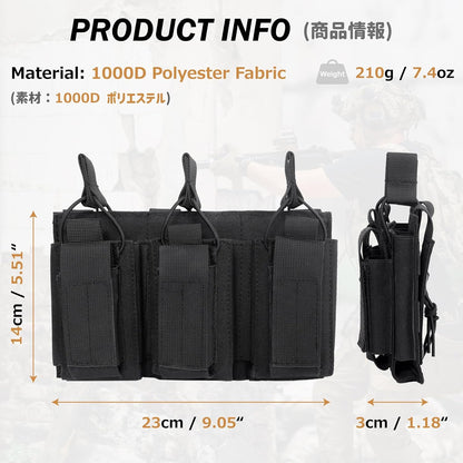 Azarxis Tactical Mini Belt Pouches, Multi-Purpose Small Battery Case Compact Utility EDC Card Slot Holder Waist Bags Military Molle Pack Sundries Storage Pack