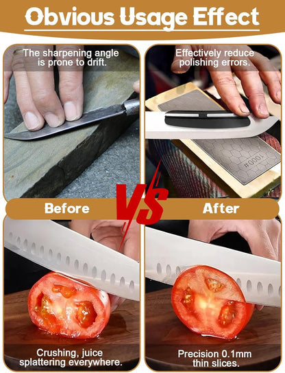 2PCS Diamond Sharpening Stone, Kalolary Knife Sharpener Stone Whetstone Honeycomb Surface Diamond Sharpener Plate with Non-slip Base for Pocket Knives Scissors, Outdoor Kitchen Tools (600/1200 Grit)