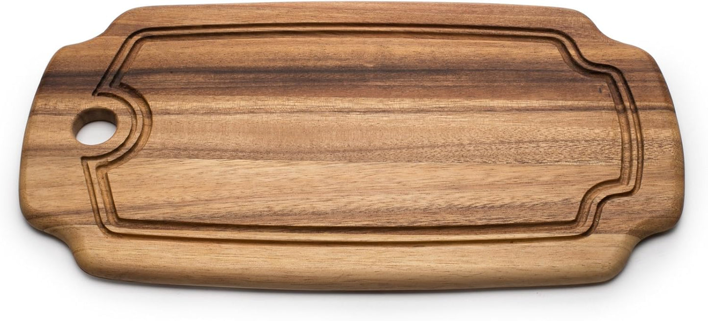 Ironwood Bowery End Grain Cheese and Charcuterie Board, One Size, Acacia Wood