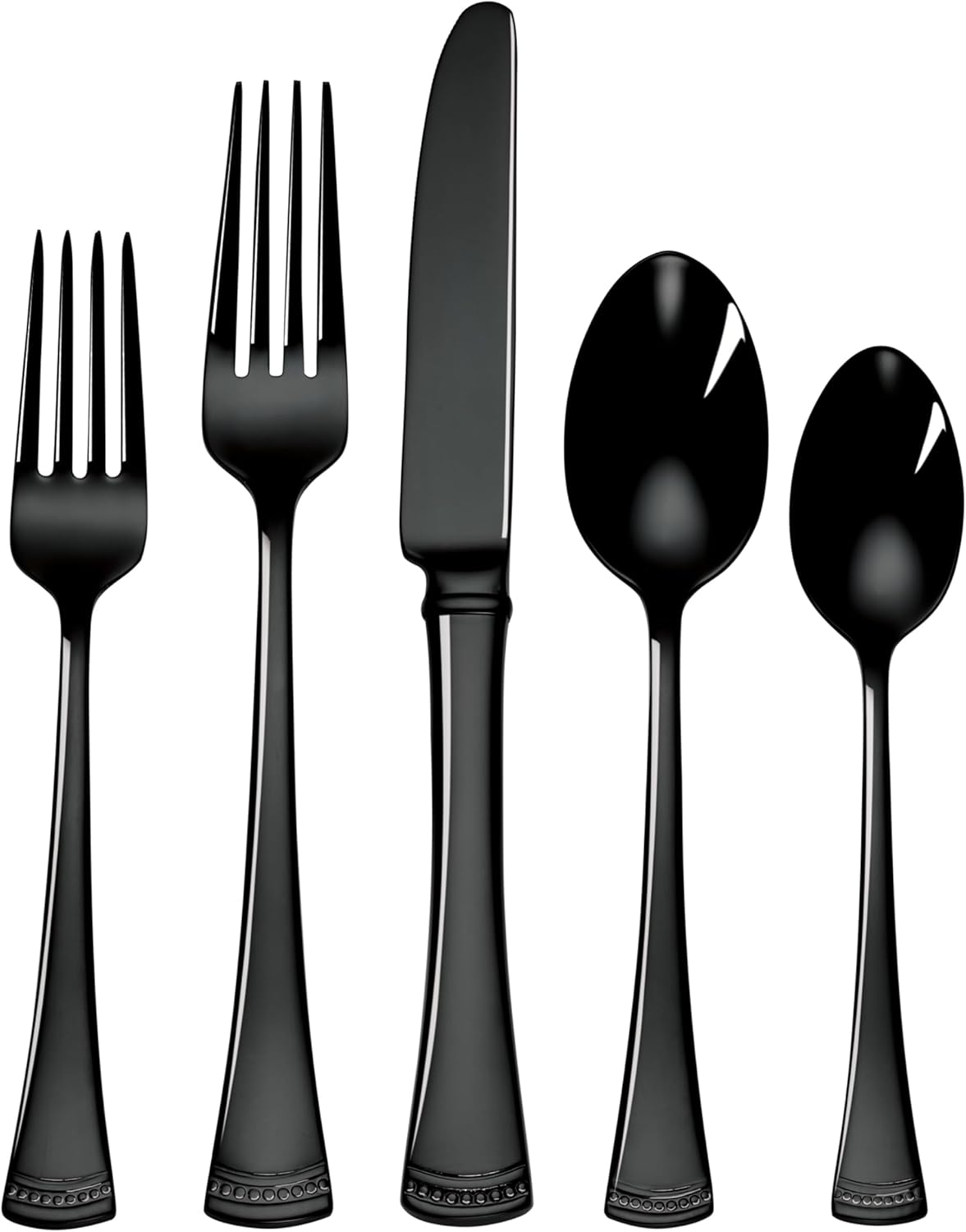 Lenox Silverware Set, Portola 12-Piece Steak Knife Flatware Set, Service For 12, Made Of 18/10 Stainless Steel, Dishwasher Safe, Home And Kitchen Utensils, Knives, Cutlery (Silver, 12 Piece)