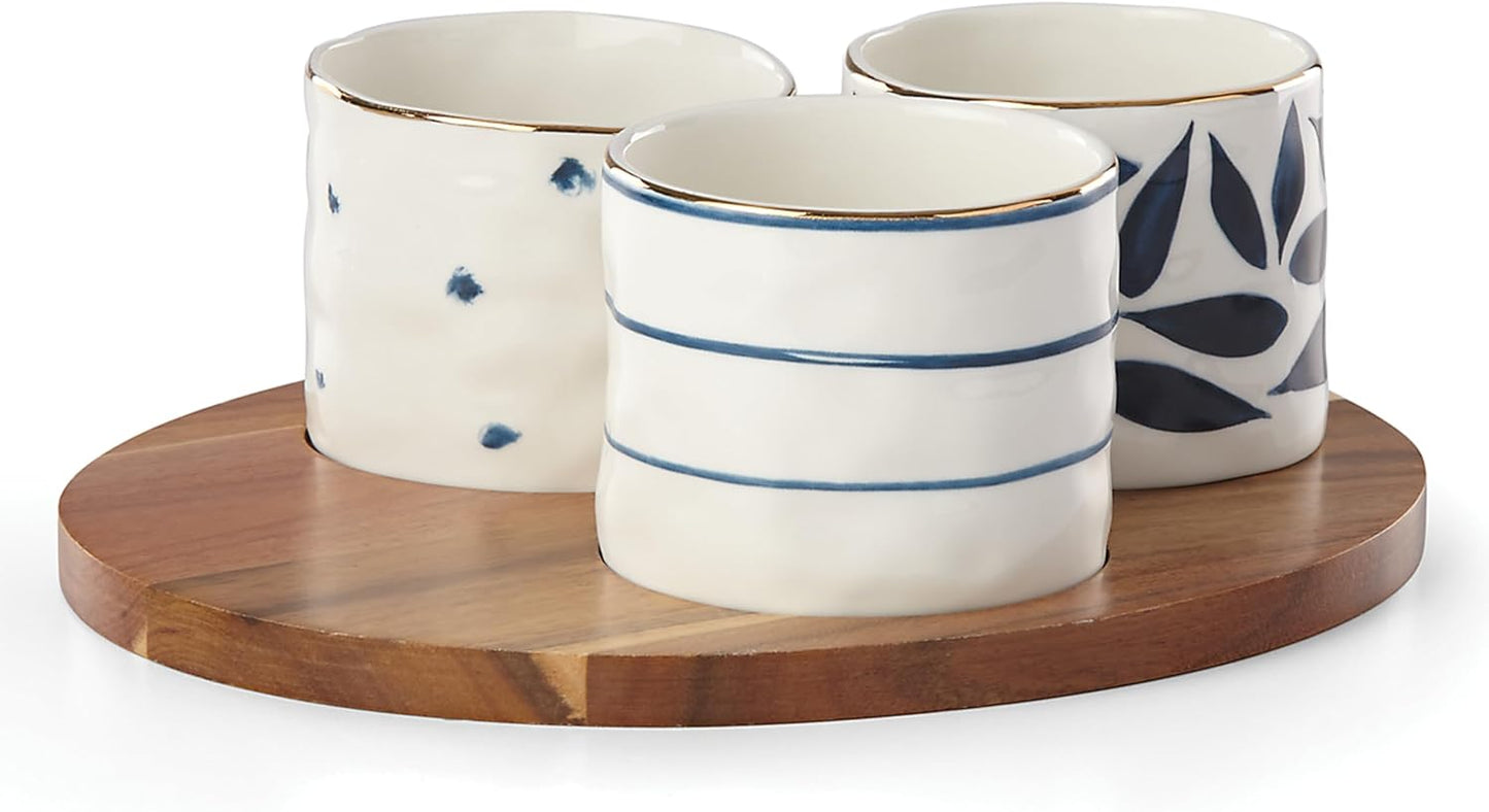 Lenox 895698 Blue Bay 2-Piece Glass Cutting Board Set