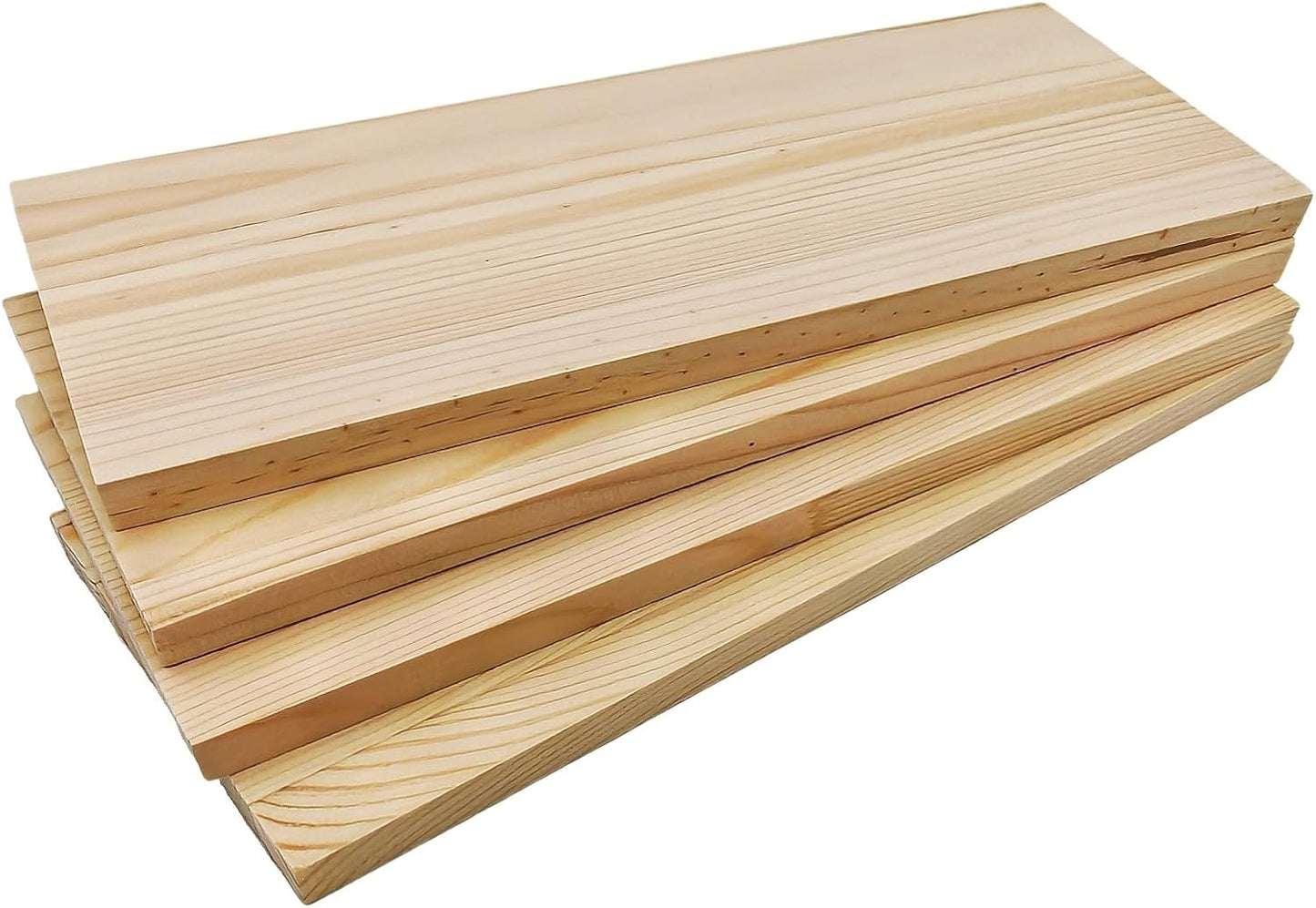 4PCS Rectangle Wood Boards Unfinished Wood Blocks for Crafting, 8x6x1in Blank Whittling Wooden Blocks for Wood Carving,Painting & Burning