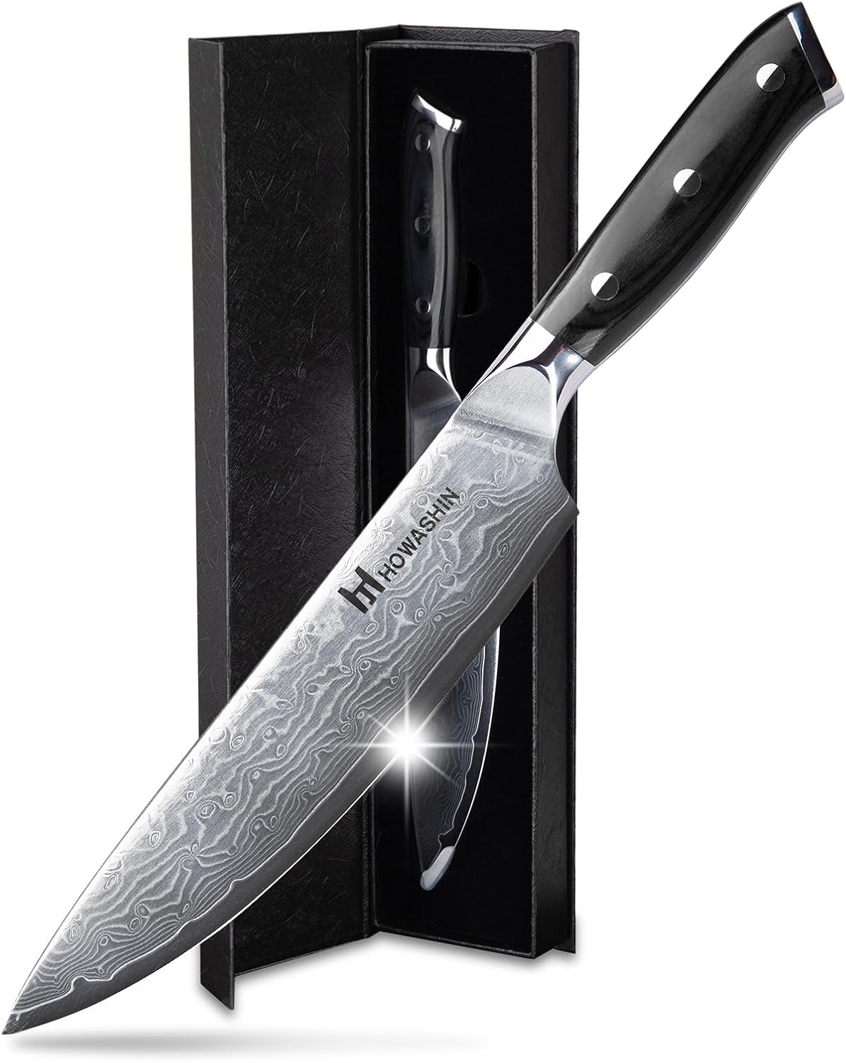 Chef Knife 5 Inch & Kitchen Knife Set Professional, German High-Carbon Stainless Steel,Razor Sharp, Ergonomic Handle,Utility Knife with Christmas Gift Box