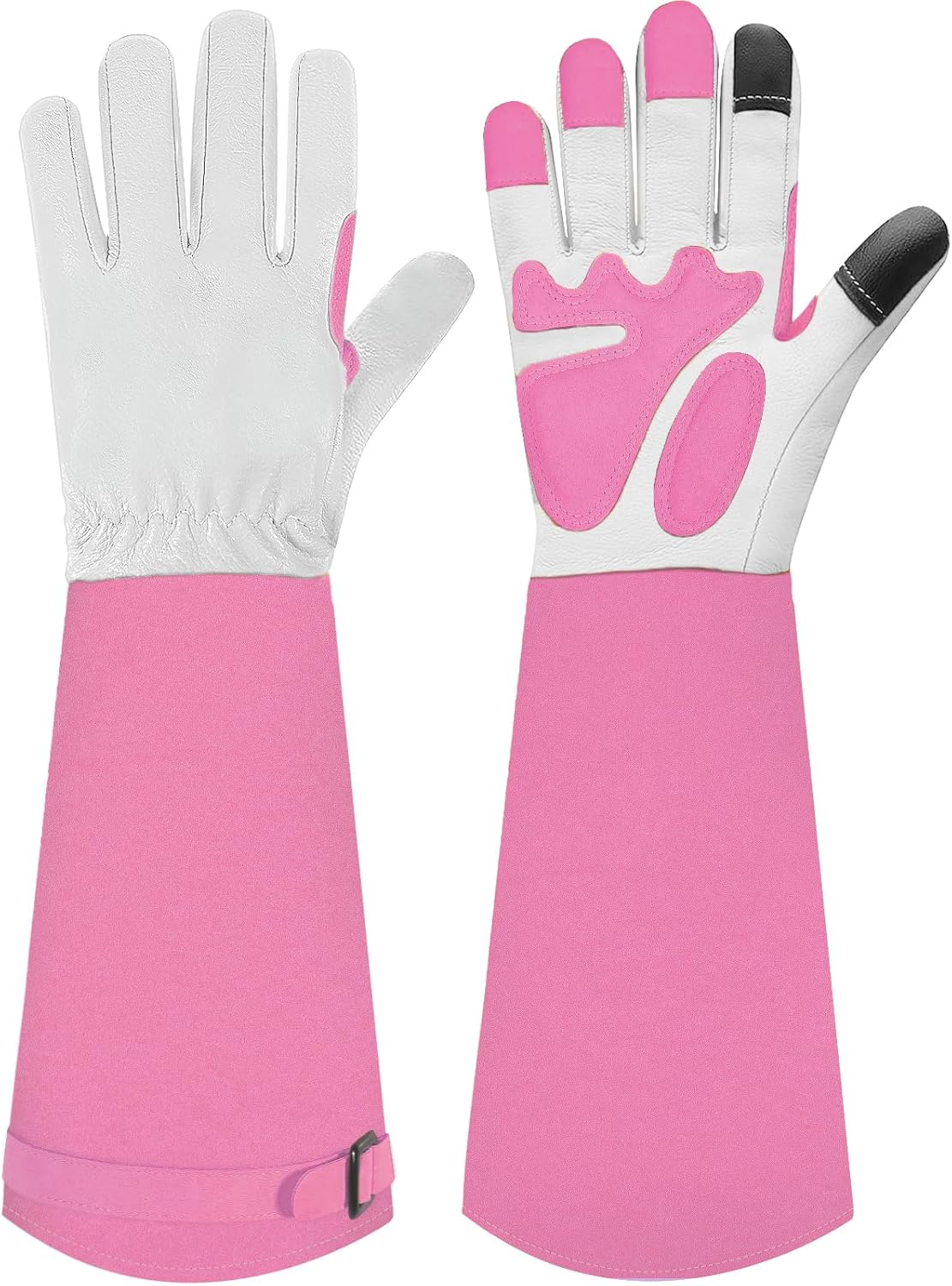 Long Gardening-Gloves Women/Men-Thorn proof Rose Pruning Heavy Duty Gauntlet, Best Garden Gifts for Gardener-L