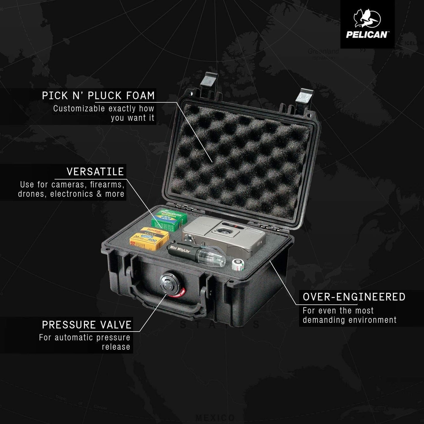 Pelican 1120 Case With Foam (Black)