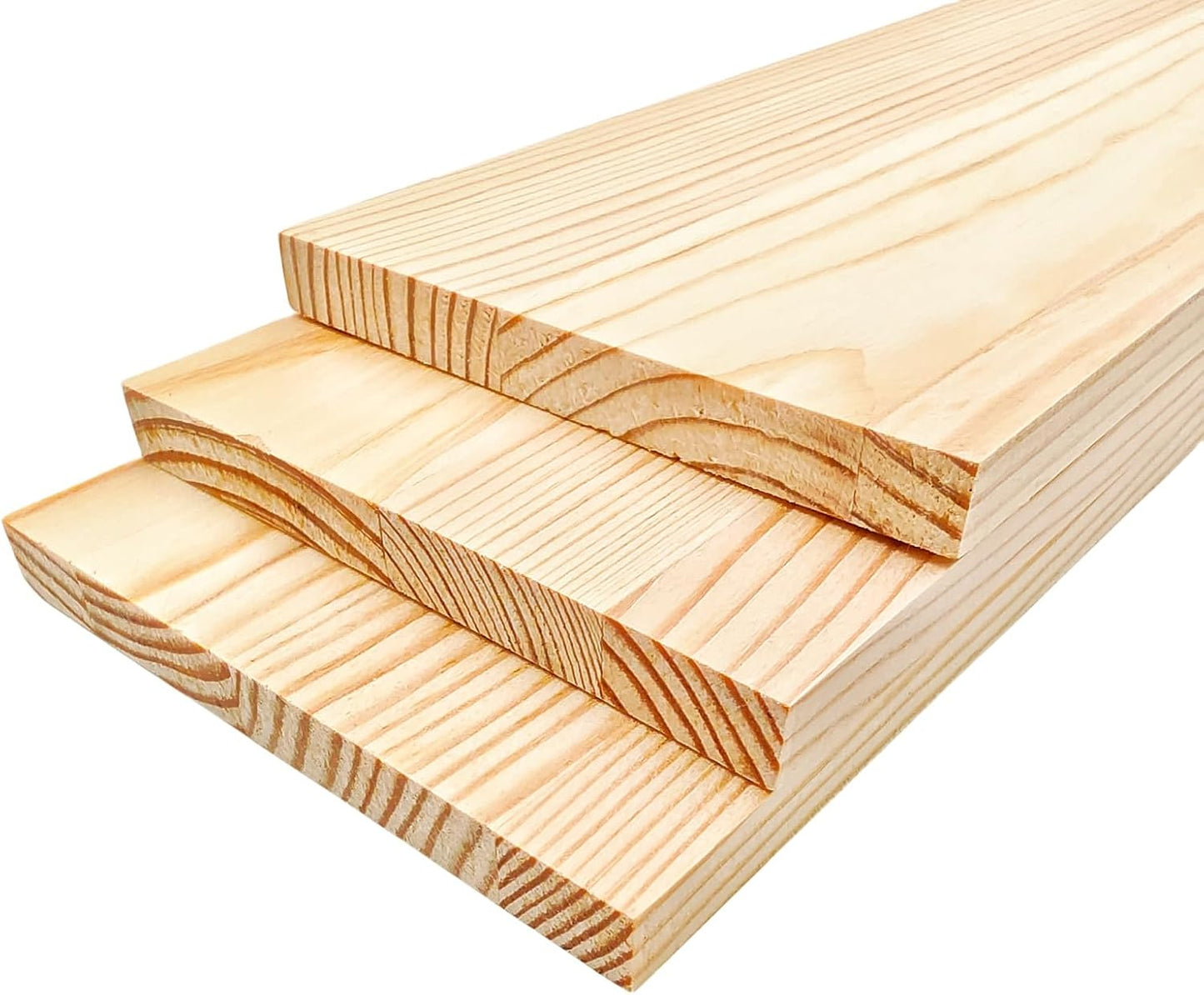 4PCS Rectangle Wood Boards Unfinished Wood Blocks for Crafting, 8x6x1in Blank Whittling Wooden Blocks for Wood Carving,Painting & Burning