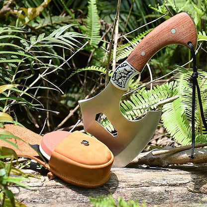 NedFoss Axe/Hatchet Sharpening Puck Whetstone Knife Sharpening Stone, Dual Grit Multi-Purpose Sharpener with Sheath