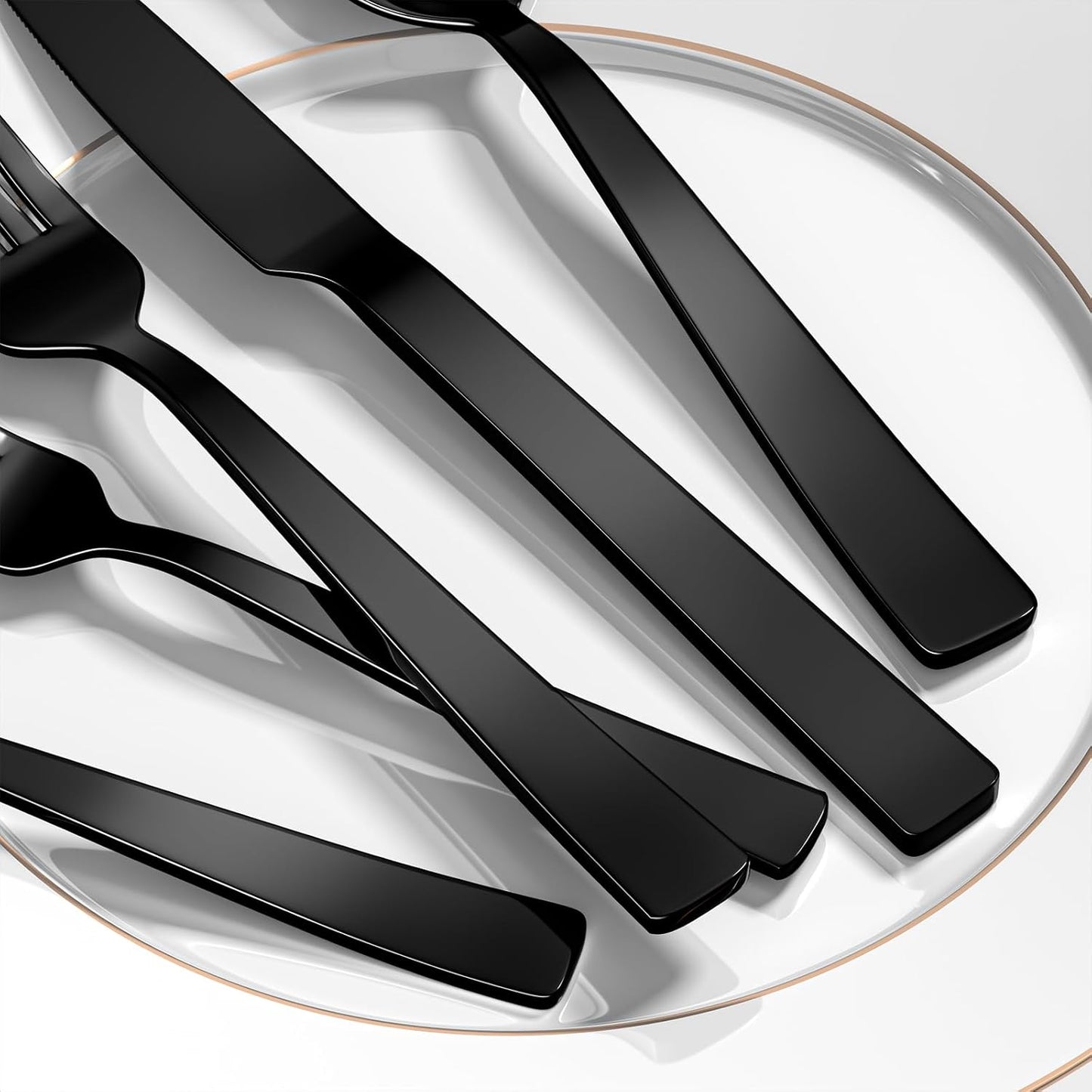 Yoehka 40 Piece Silverware Set for 8, Stainless Steel Flatware Set, Include Spoons/Forks/Knives, Mirror Polished Cutlery Set for Home Restaurant Hotel, Dishwasher Safe