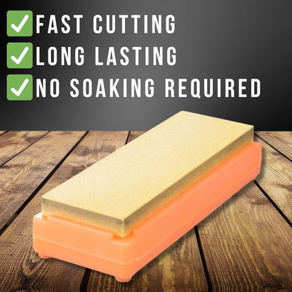 Shapton, Whetstone Orange & Angle Guide, Knife Sharpening K0702 Blade, Grit 1000, #1000, Medium