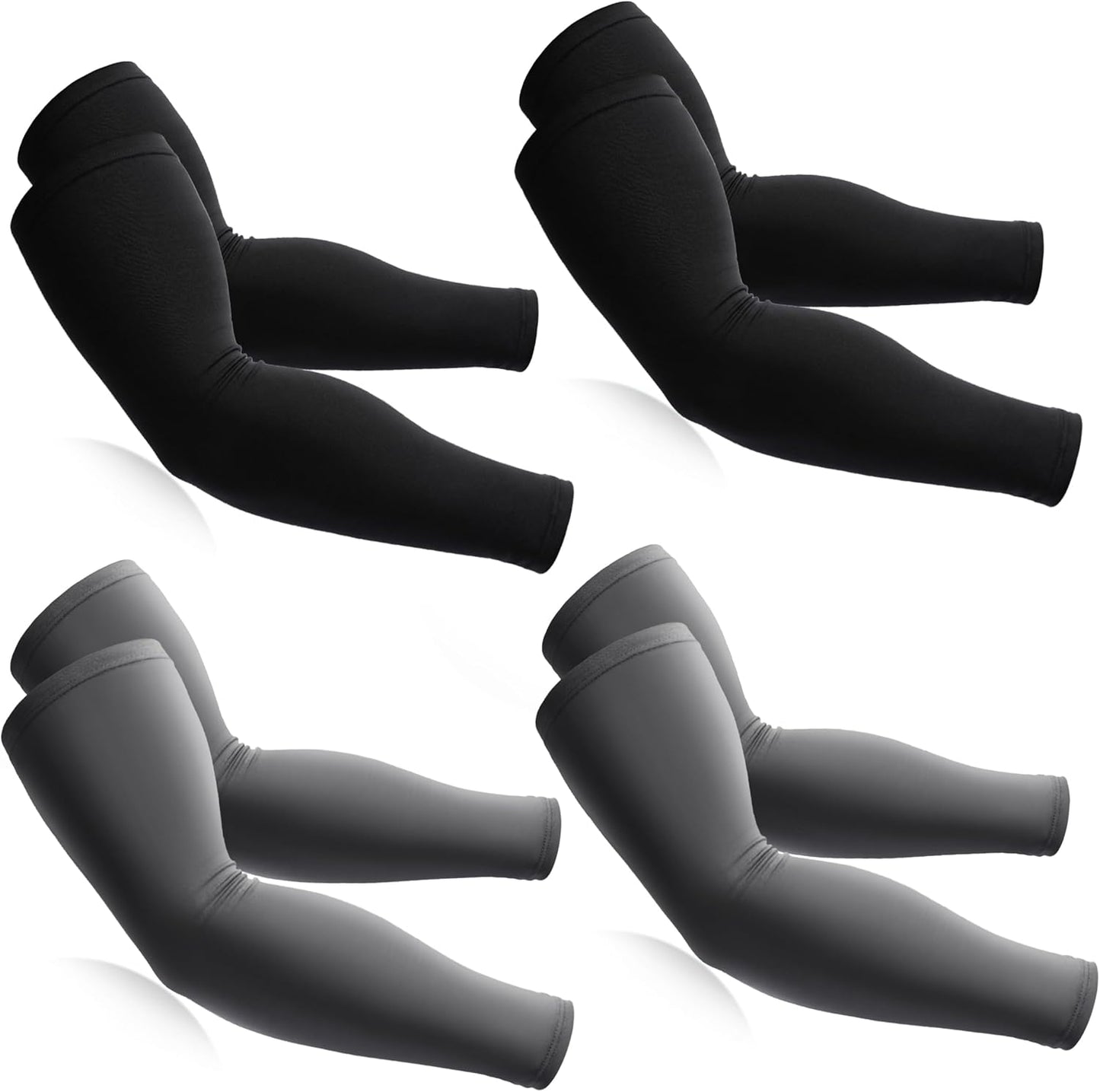 BHYTAKI Cooling Compression Arm Sleeves for Men Women,UPF50 UV Sun Protection Sleeves for Work Sport Tattoo Cover Up