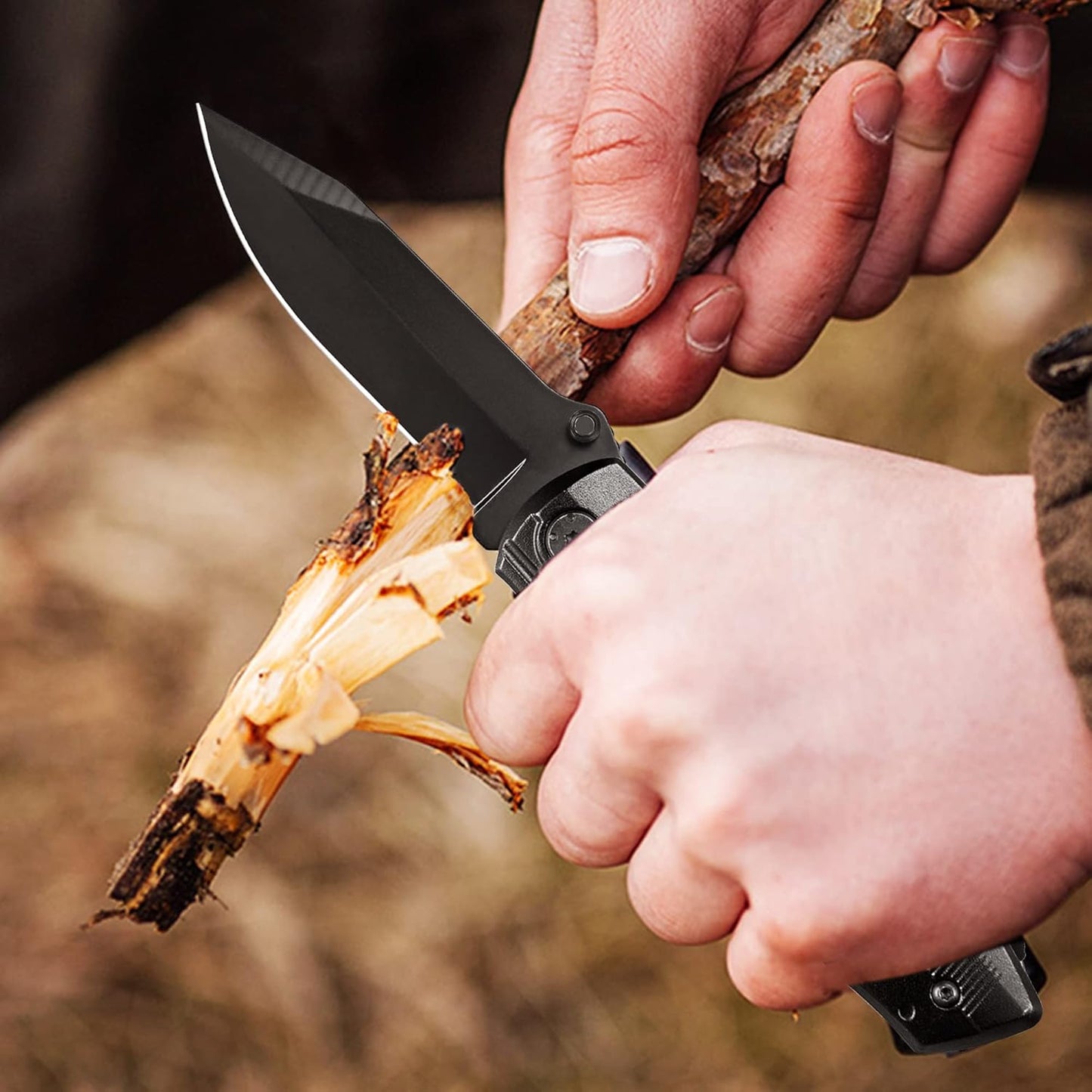 RoverTac Pocket Knife, 15-in-1 Multitool with Pliers, Bottle & Can Opener, 9 Screwdriver Bits, Locking Mechanism & Nylon Sheath - EDC Multi Tool for Camping, Hiking & DIY, Gift for Men & Dad
