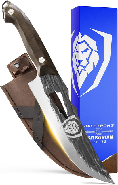Dalstrong Curved Fillet Boning Knife 6”- Barbarian Series - Premium Swedish 14C28N High Carbon Stainless Steel - Black Brown Wood Handle Knife - Professional Fillet Knife- Sheath Included