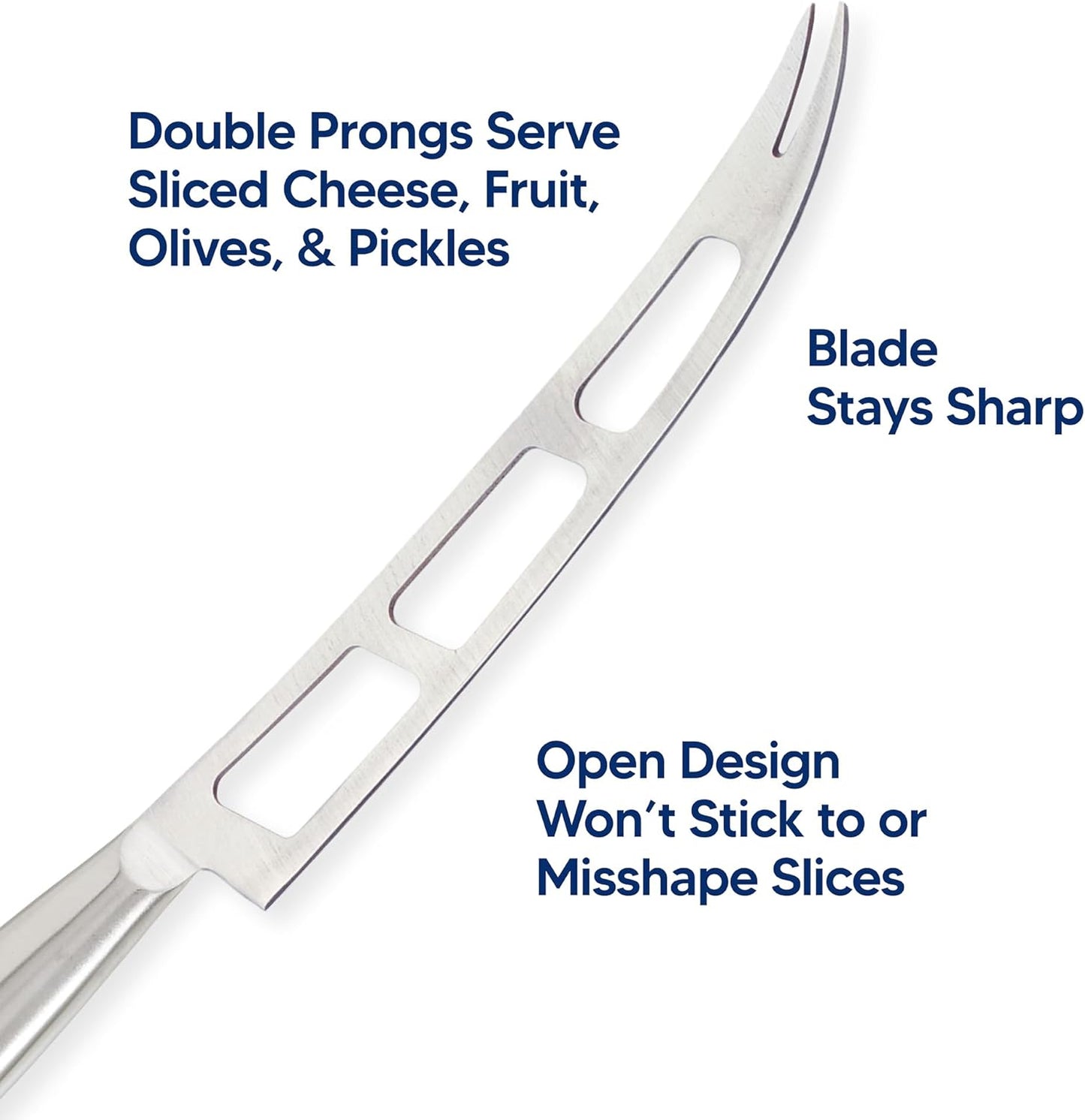 HIC Kitchen Cheese Tool Set, Stainless Steel and Marble