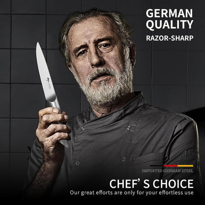 MAD SHARK Paring Knife 3.5 inch Paring Knives, Small Kitchen Knife, Ultra Sharp German Stainless Steel Vegetable Knives, Ergonomic Handle Design, Unique Gift for Men/Women
