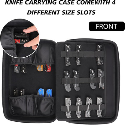 Knife Display Case,Pocket Knife Display Case,Knife Case Storage Box,Knife Holder with 42+ Slots,Folding Knive Sheath Bag Collection Carrier for Tactical Survival Knife,Outdoor,Kitchen,EDC Mini Knife