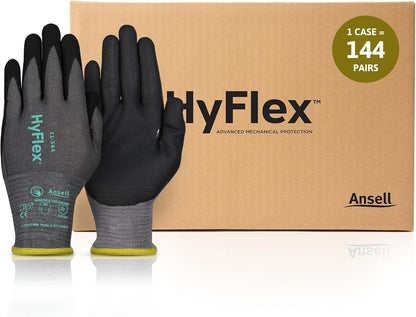 Ansell HyFlex Cut Resistant Touchscreen Work Gloves with Aerofit Precision Comfort Technology