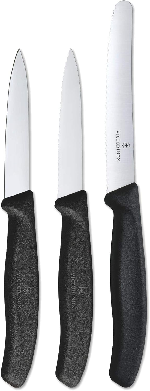Victorinox 6.7113.3 V6.7113.3 Swissclassic Paring Knife Set, Black