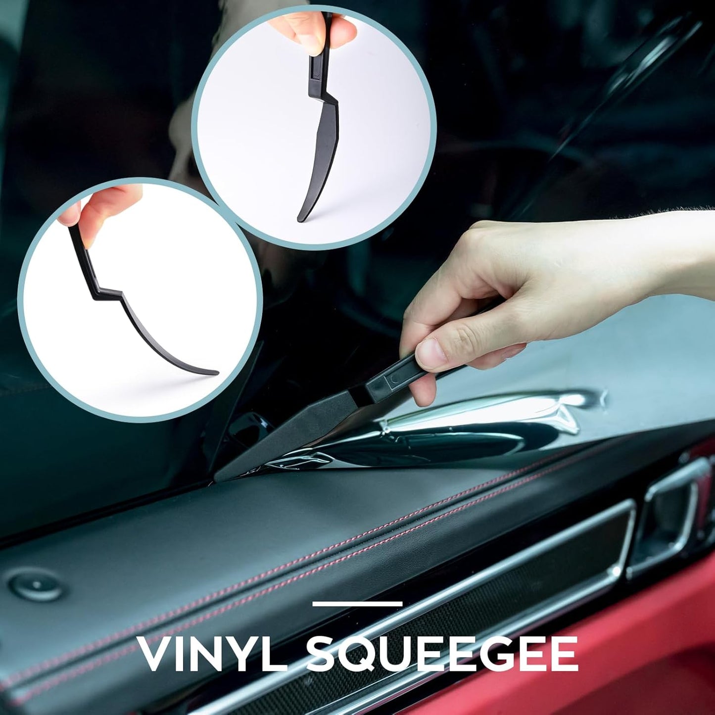 FOSHIO Vinyl Magnets Window Tint Kit, 6PCS Car Wrap Magnets & Vinyl Wrap Gloves, Felt Squeegee and Felt Tape, Utility Knife Set Wrapping Paper Cutter, Micro Squeegee Corner Squeegee Window Tint Tools