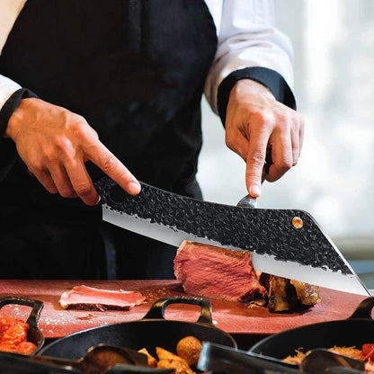 PURPLEBIRD Japanese Brisket Slicing Knife 11" - Butcher Knife for Meat Cutting Chopping, Heavy Duty Meat Knives Full Tang, Sharp BBQ Knives for Turkey Grilling Smoker, Ideal Gifts for Men Women