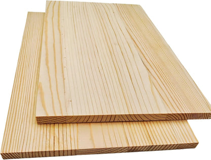 4PCS Rectangle Wood Boards Unfinished Wood Blocks for Crafting, 8x6x1in Blank Whittling Wooden Blocks for Wood Carving,Painting & Burning