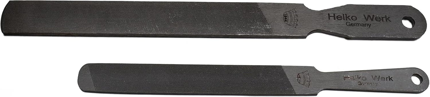 1844 Helko Werk Germany Dual Sided Axe Sharpening File - Axe Sharpener Metal File single-cut and cross-cut hand file (Compact File #22101)